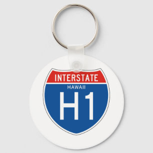 Interstate Sign H1 - Hawaii Schlüsselanhänger