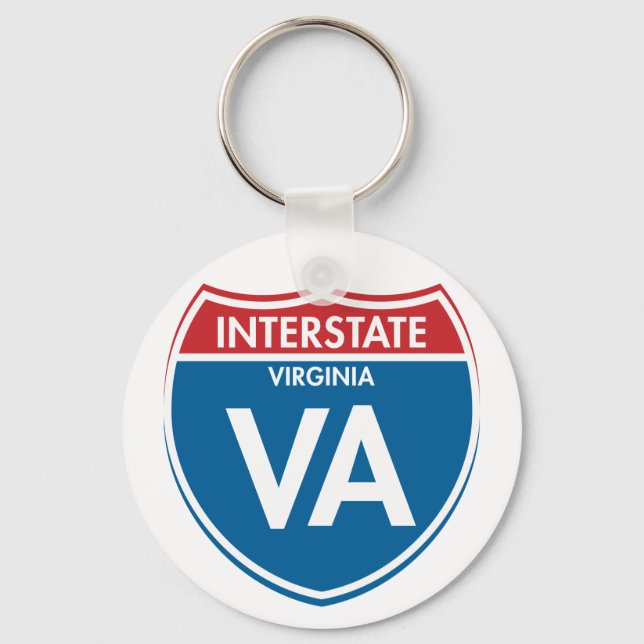 Interstate Virginia VA Schlüsselanhänger (Vorderseite)