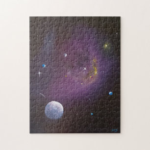 Interstellar Deep Space avec planètes Puzzle