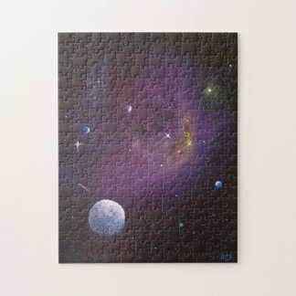Interstellar Deep Space mit Planeten Puzzle