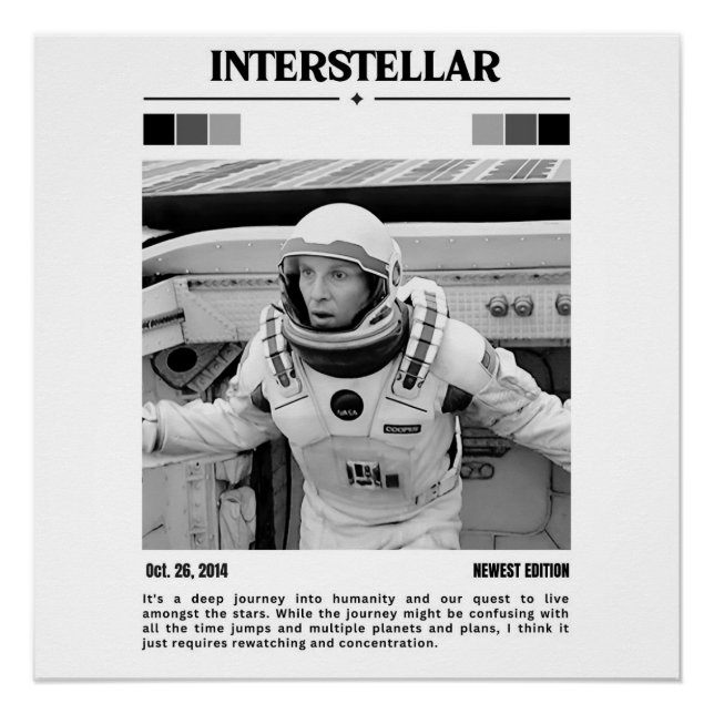 Interstellar Movie Poster Art (Vorderseite)