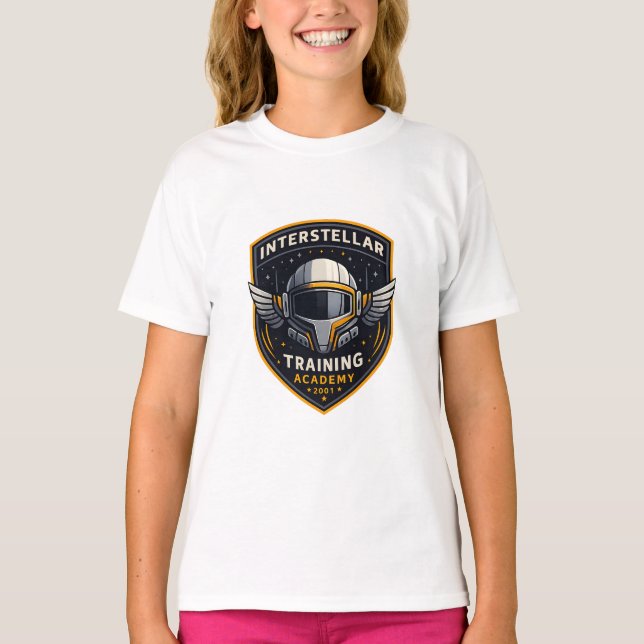 Interstellar Training Academy Mädchen T-Shirt (Vorderseite)