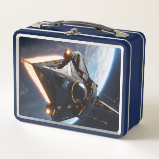 "Interstellar Voyage Lunch Box" Metall Brotdose