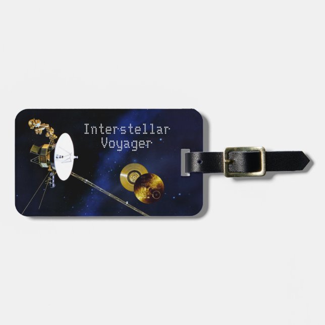 Interstellare Voyager Raumsonde Gepäckanhänger (Vorderseite horizontal)