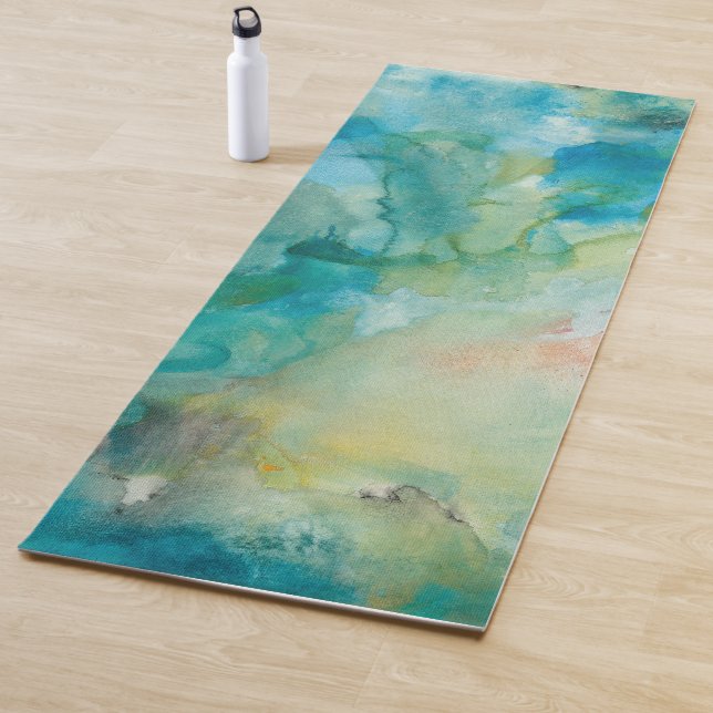 Interstellarer | aquamariner blauer Himmel Yogamatte (Beispiel)