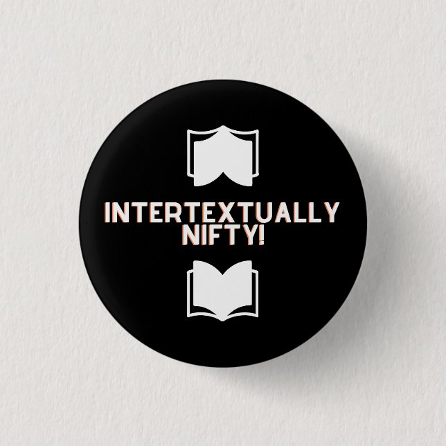 Intertextuell Nifty Button (Vorderseite)