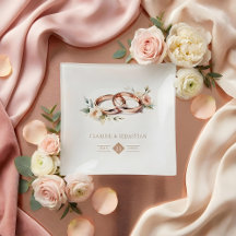 Intertwined Timeless Wedding Rings in Rose Gold