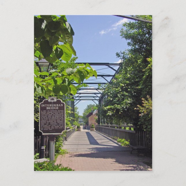 Interurban Bridge Postkarte (Vorderseite)