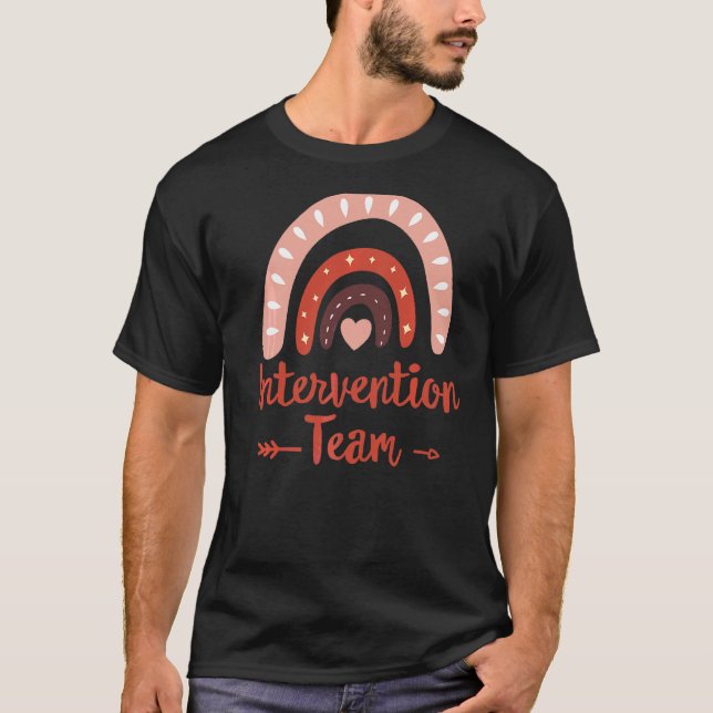 Intervention Squad Tribe Rti Team Response Lehrer T-Shirt (Vorderseite)