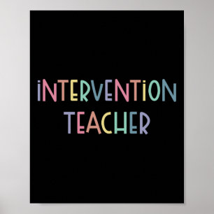 Interventionslehrer Schülerteam Frühinterventionst Poster