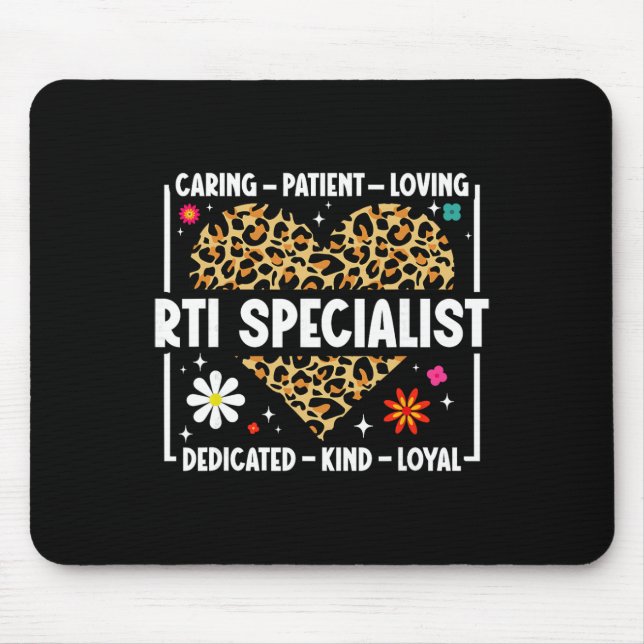 Interventionsteam Rti-Crew Rti-Lehrer Rti Spezial Mousepad (Vorne)