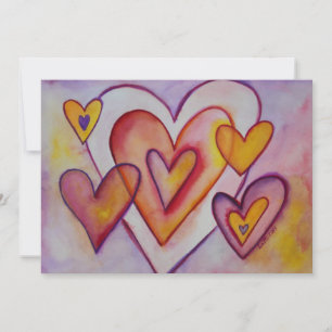 Interverrouillage des coeurs d'amour Invitations o