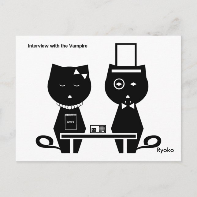 Interview mit der Vampire Postkarte (Vorderseite)