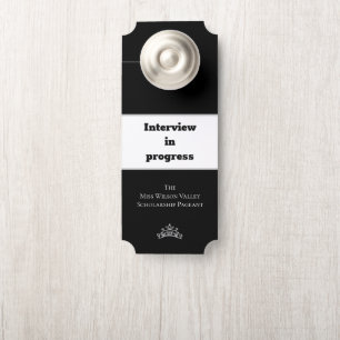 Interview mit Pageant Crown Door Hanger im Program Türanhänger