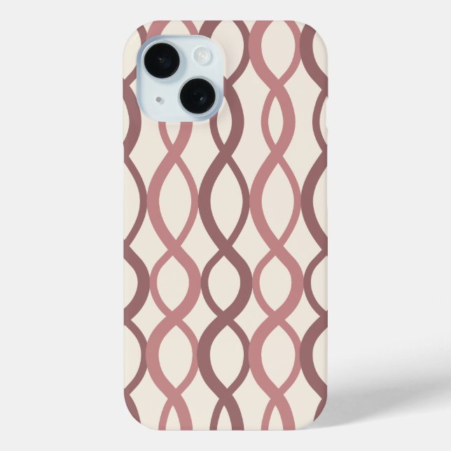 Interwoven Geometrisches Muster Moderne Minimalist Case-Mate iPhone Hülle (Rückseite)