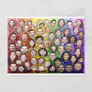 Interwoven Humanität Postkarte