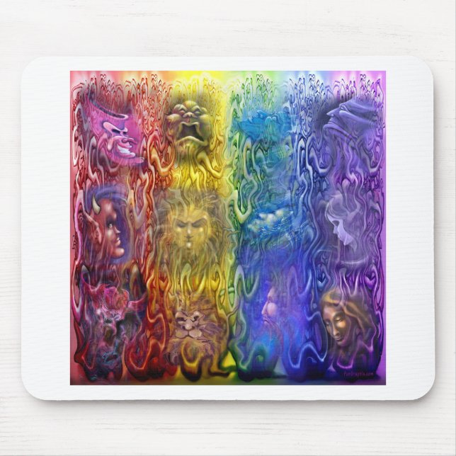 Interwoven Spektrum der Emotion Mousepad (Vorne)