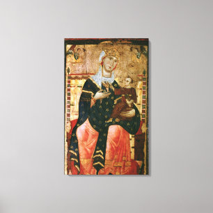 Inthronisiertes Madonna und Kind, c.1260 Leinwanddruck