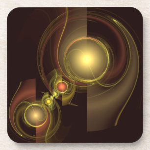 Intime Verbindung Abstrakt Art Cork Untersetzer