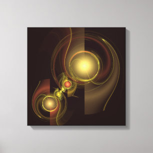 Intime Verbindung Abstrakt Quad Canvas drucken Leinwanddruck
