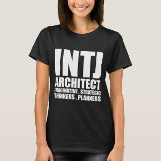 INTJ Architekt Introvert T-Shirt Schwarzes