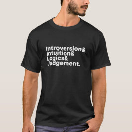 INTJ der Analyst Persönlichkeit Typ minimalistisch T-Shirt