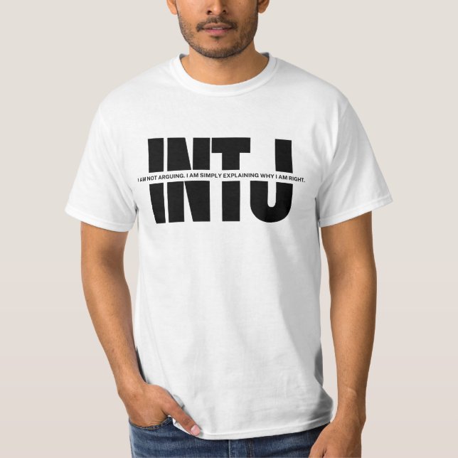 INTJ Geist MBTI Spaß Funny INTJ Zitat T-Shirt (Vorderseite)