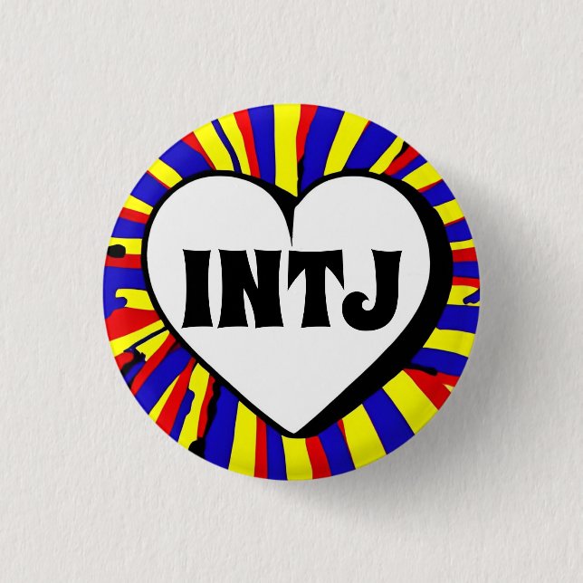 INTJ MBTI 3 cm Abzeichen Button (Vorderseite)