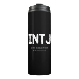 INTJ - Nachdenklicher Taktiker (weiß) Thermosbecher