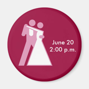 Intl Sign für Bride & Groom Magnet