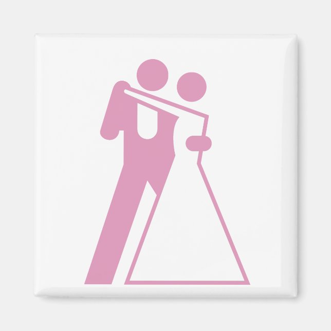 Intl Sign für Bride & Groom Magnet (Vorne)