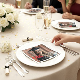 Into The Next Era Class of 2026 Graduation Photo Serviette