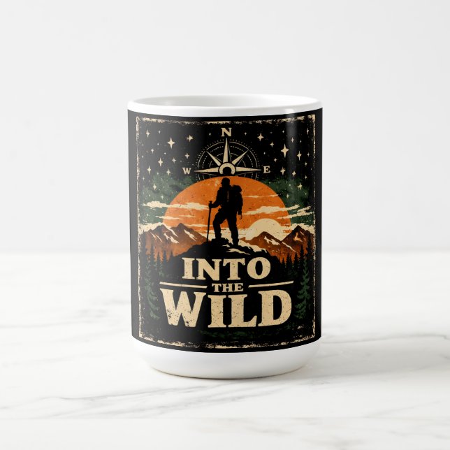 Into The Wild – Adventure Freedom Camping Kaffeetasse (Mittel)