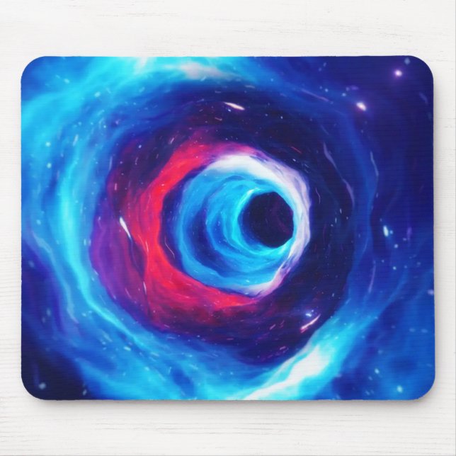 "Into the Wormhole" Space Art Mousepad (Vorne)