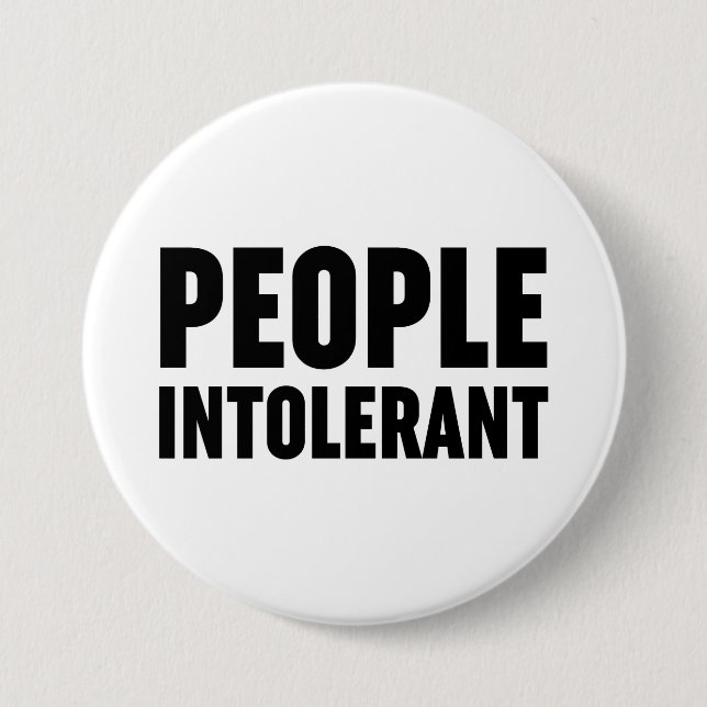 Intoleranz Button (Vorderseite)