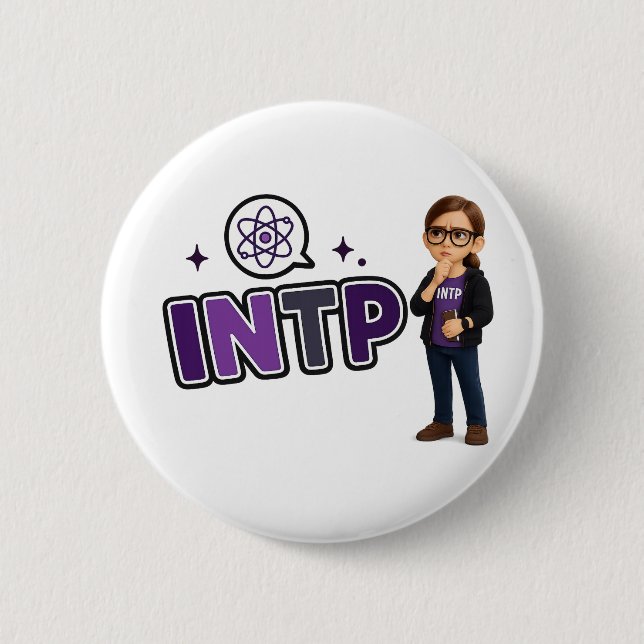 INTP — A Mente Investigadora Button (Vorderseite)
