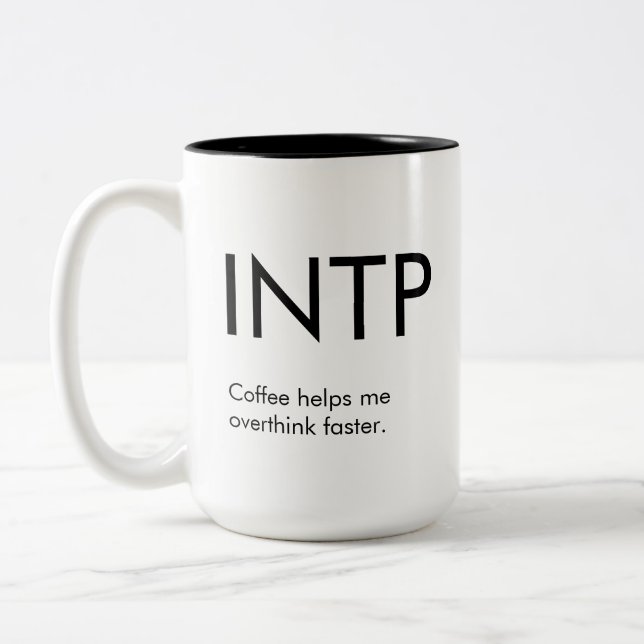 INTP Overthink plus rapide Mug Gig (Gauche)