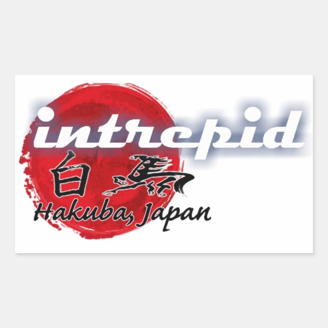 Intrepid Hakuba Stickers - Rectangle (Vorderseite)