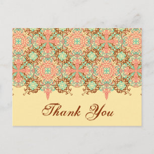 Intricate Arabesque, vielen Dank Postkarte