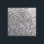 Intricate Black & White Labyrinth Maze Leinwanddruck<br><div class="desc">An ultra-detailed black-ink labyrinth sprawls across the canvas in thousands of precise, tightly packed lines. Sharp corners, narrow passages, deceptive branches, and hidden dead ends create a mesmerizing, almost textile-like texture that invites prolonged gazing. No obvious entrance or exit appears; the design feels infinite, meditative, and subtly disorienting—symbolizing life’s twists,...</div>