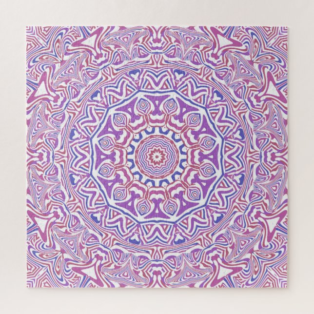 Intricate Bold Groovy Boho Hippie Abstrakt Mandala (Vertikal)