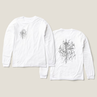 Intricate Cyber Sigilism Gothic Eye Linienkunst Tri-Blend Shirt
