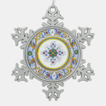 Intricate Deruta Motif Blumenmuster