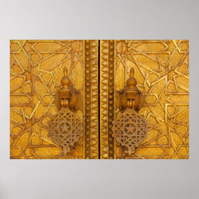 Intricate filigrane Tore des Fes Palast Poster (Vorne)