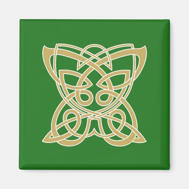 Intricate Gold Celtic Butterfly Magnet (Vorne)