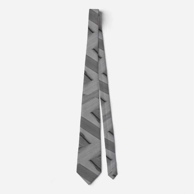 Intricate Gray Marble Pattern Neck Tie Krawatte (Vorderseite)