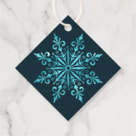 Intricate Ice Blue Snowflake Weihnachtsgeschenke T Geschenkanhänger