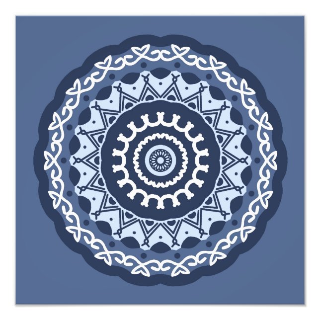 Intricate Mandala Design Photo Enlargement (Devant)