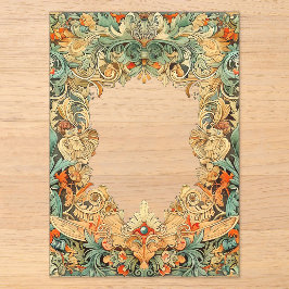 Intricate Motif Filigree Acrylüberlagerung Acryleinladungen