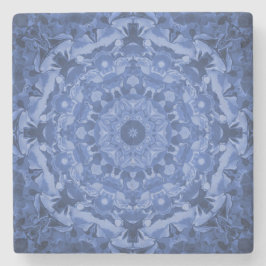 Intricate Royal Blue Kaleidoscope Steinuntersetzer